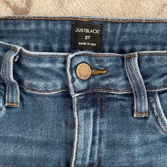 Just Black Medium Blue Skinny Denim Size 27 - Picture 4 of 11